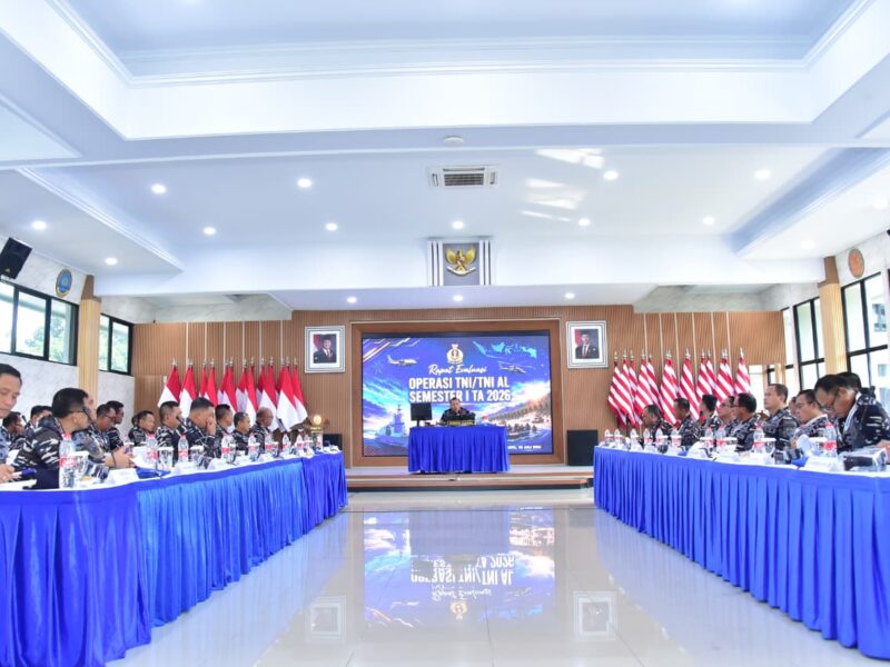 ASOPS KASAL PIMPIN EVALUASI OPERASI TNI AL, PERKUAT KESIAPSIAGAAN DAN EFEKTIVITAS PELAKSANAAN TUGAS