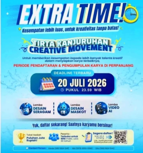 Perumda Tirta Kanjuruhan Perpanjang Deadline ‘Creative Movement’ Diperpanjang Hingga 20 Juli 2026 – Detiktoday.com