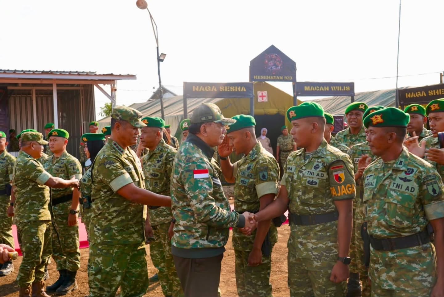 Wapang TNI dan Menhan RI Tinjau Yon TP di Jawa Timur, Pastikan Kesiapan Operasional Satuan