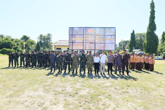 TMMD ke-129 Kodim 1505/Tidore Resmi Dibuka, Satukan Langkah Membangun Negeri dari Desa