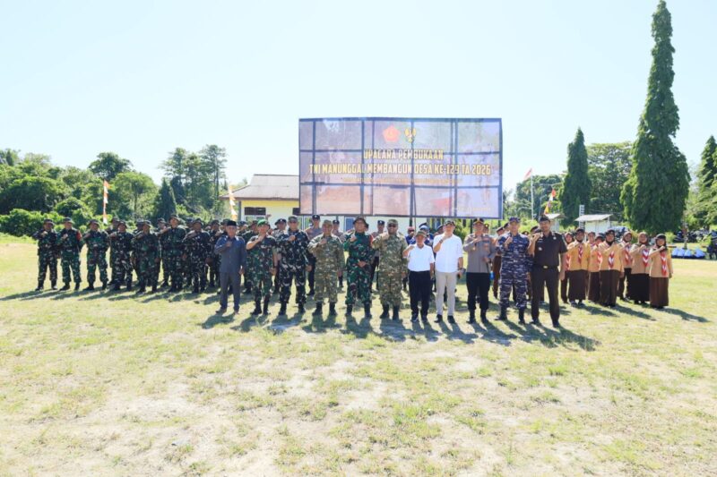 TMMD ke-129 Kodim 1505/Tidore Resmi Dibuka, Satukan Langkah Membangun Negeri dari Desa