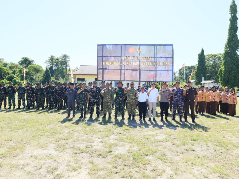 TMMD ke-129 Kodim 1505/Tidore Resmi Dibuka, Satukan Langkah Membangun Negeri dari Desa