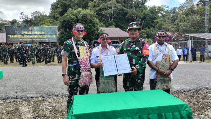 Danrem 181/PVT Bersama Bupati Sorong Selatan Resmi Buka TMMD Ke-129 TA 2026, Wujudkan Sinergi Membangun Negeri dari Desa
