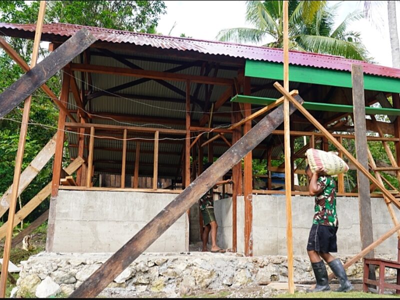 Pembangunan Rumah Semi Permanen TMMD Ke-129 Capai 58 Persen, Wujud Nyata Pengabdian TNI untuk Kesejahteraan Rakyat