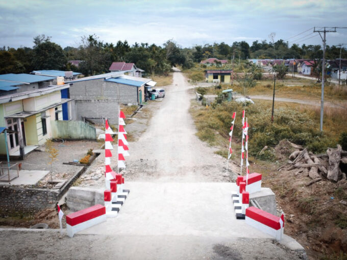 Warga Kampung Jimbi Sambut Gembira Rampungnya Pembangunan Jembatan Beton