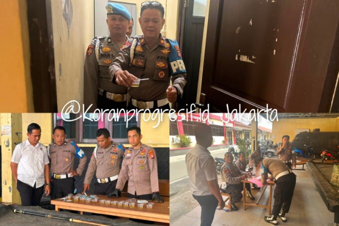 Cegah Penyalahgunaan Narkoba, Seluruh Personel Propam Polres Kapuas dan Kanit Provos Polsek Jalani Tes Urine