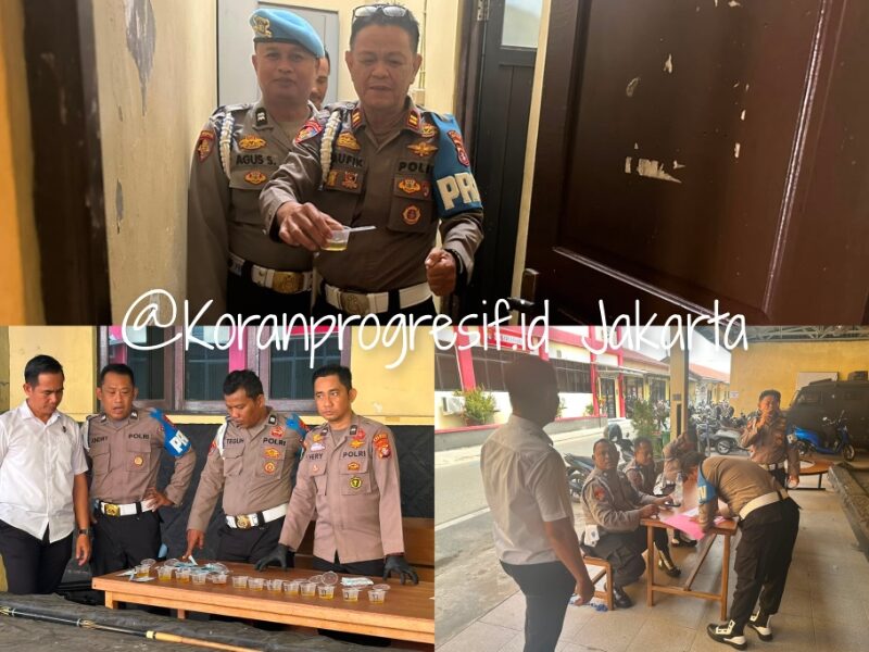 Cegah Penyalahgunaan Narkoba, Seluruh Personel Propam Polres Kapuas dan Kanit Provos Polsek Jalani Tes Urine