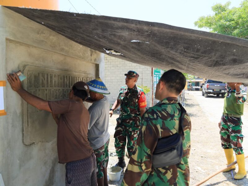 Pastikan Seluruh Sasaran Rampung Tepat Waktu, Dansatgas TMMD ke-129 Kodim 1505/Tidore Awasi Langsung Progres Pembangunan