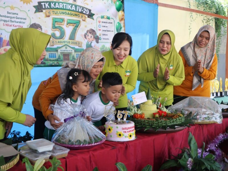 Peringatan HUT Ke-57 TK Kartika IV-29 Tulungagung, Ketua Yayasan Kartika Jaya Koordinator Kodim 0807 Tanamkan Semangat 5 Nilai Kartika Sejak Dini