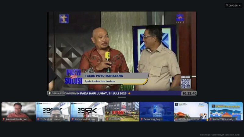 Kakanwil Kemenkum Jambi Ikuti “Pasti Ada Solusi” Bersama Menteri Hukum, Tegaskan Komitmen Pelayanan Berbasis Kepastian Hukum – Detiktoday.com