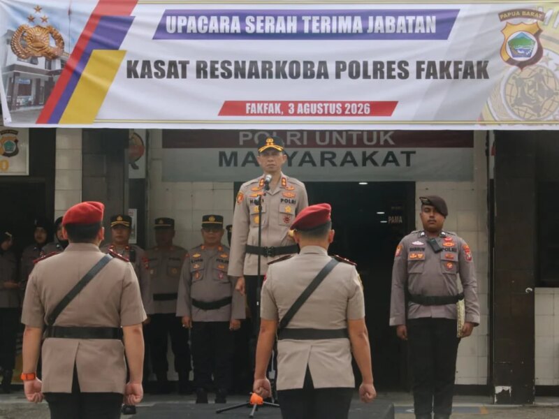 Kapolres Fakfak Tegaskan Komitmen Berantas Narkoba di Sertijab Kasat Narkoba – Detiktoday.com