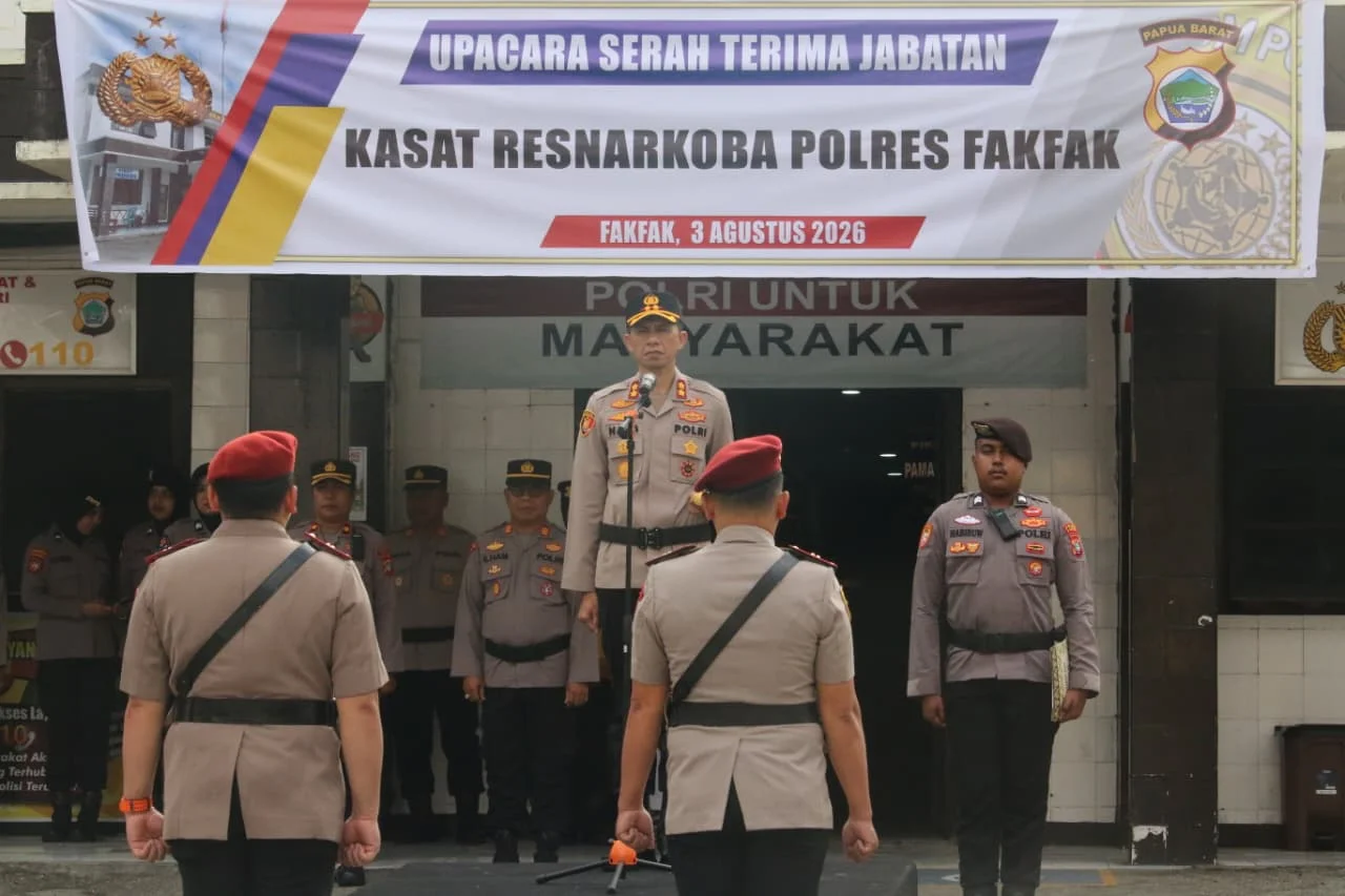 Kapolres Fakfak Tegaskan Komitmen Berantas Narkoba di Sertijab Kasat Narkoba – Detiktoday.com