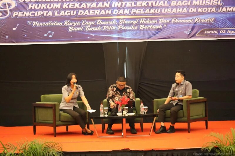 Kanwil Kemenkum Jambi Dorong Perlindungan Lagu Daerah, Sosialisasikan Hak Cipta dan Royalti untuk Perkuat Ekonomi Kreatif – Detiktoday.com