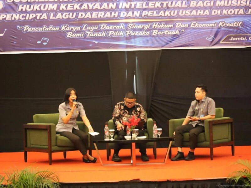 Kanwil Kemenkum Jambi Dorong Perlindungan Lagu Daerah, Sosialisasikan Hak Cipta dan Royalti untuk Perkuat Ekonomi Kreatif – Detiktoday.com