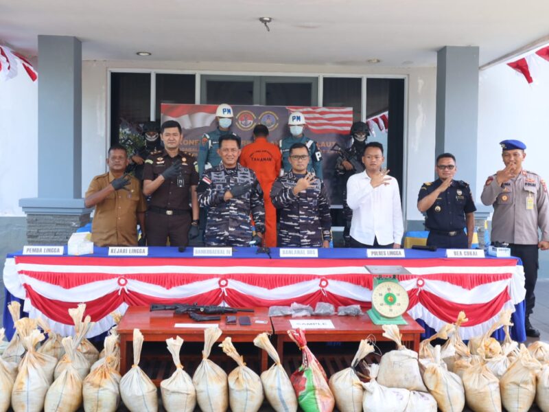 TNI AL Gagalkan Penyelundupan 1,6 Ton Pasir Timah Ilegal ke Malaysia, Selamatkan Potensi Kerugian Negara Rp1,33 Miliar
