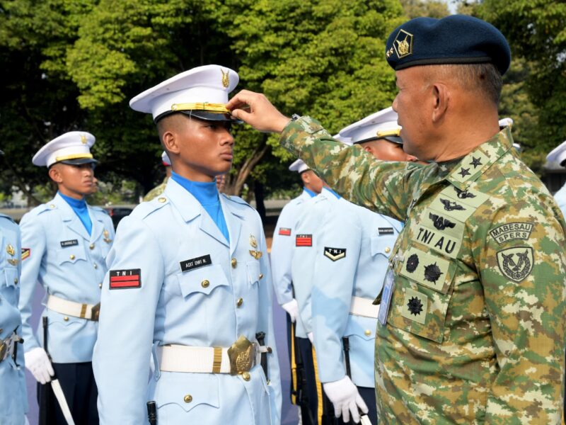 TNI AU Lepas Kontingen Upacara HUT ke-81 Kemerdekaan RI