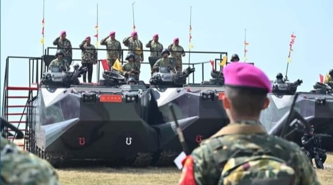 Dankodaeral IV Dampingi Menhan, Tinjau Latihan Operasi TNI Terintegrasi 2026