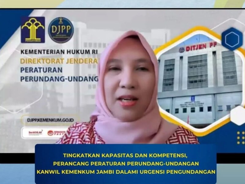 Tingkatkan Kompetensi Perancang, Kanwil Kemenkum Jambi Dalami Urgensi Pengundangan Peraturan Perundang-undangan – Detiktoday.com