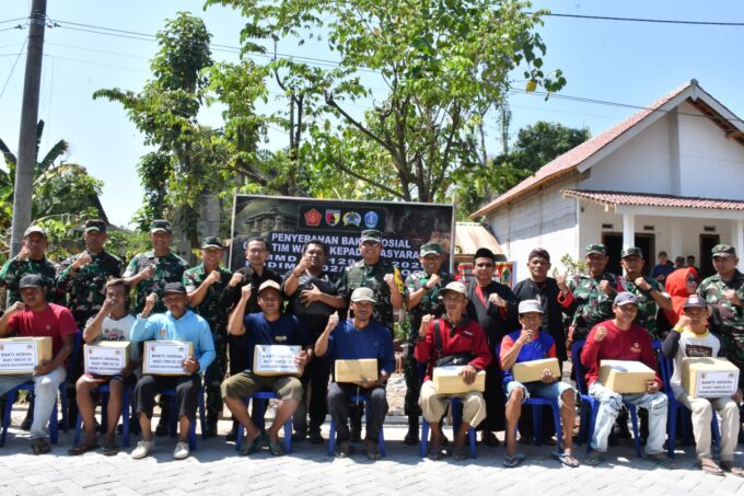 Tim Wasev Mabesad Kunjungi TMMD Ke-129 Bulu Lor 
