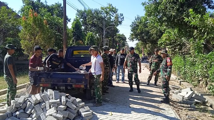 Tinjau Lokasi, Dansatgas TMMD 129 Bulu Lor Yakinkan Semua Proyek Selesai Tepat Waktu 
