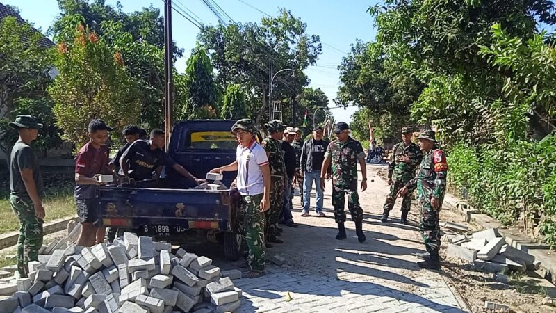 Tinjau Lokasi, Dansatgas TMMD 129 Bulu Lor Yakinkan Semua Proyek Selesai Tepat Waktu 
