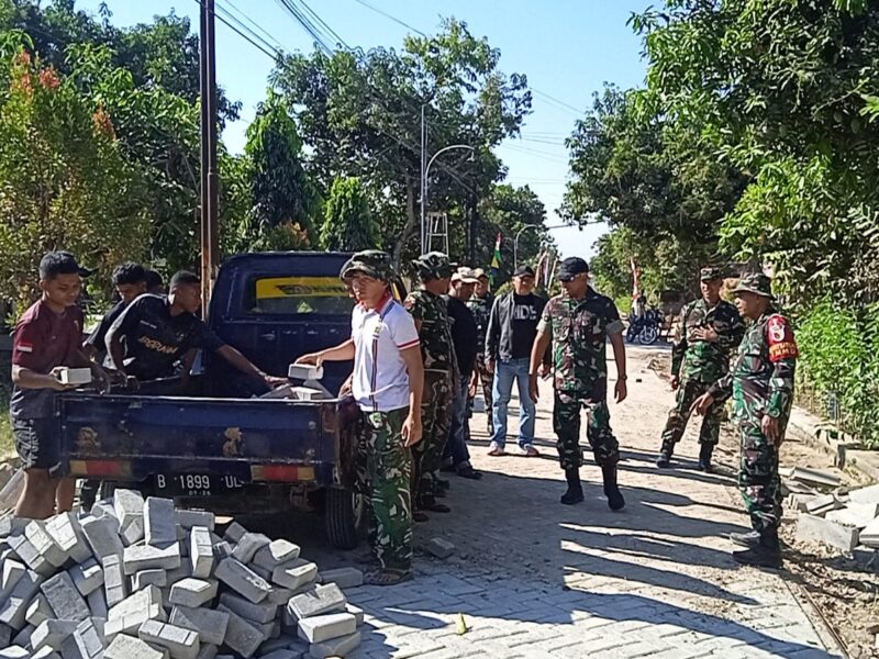 Tinjau Lokasi, Dansatgas TMMD 129 Bulu Lor Yakinkan Semua Proyek Selesai Tepat Waktu 