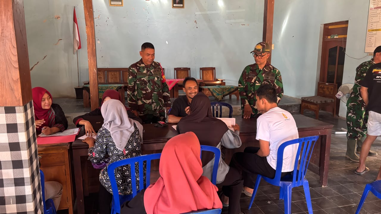 TMMD 129 Bulu Lor Gelar Pelayanan Administrasi Kependudukan