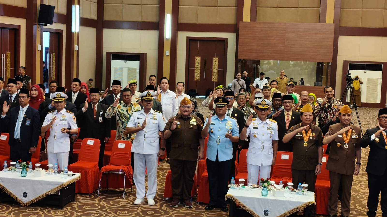Danlanal Bintan Hadiri Peringatan Hari Veteran Nasional Tahun 2026 Tingkat Provinsi Kepulauan Riau