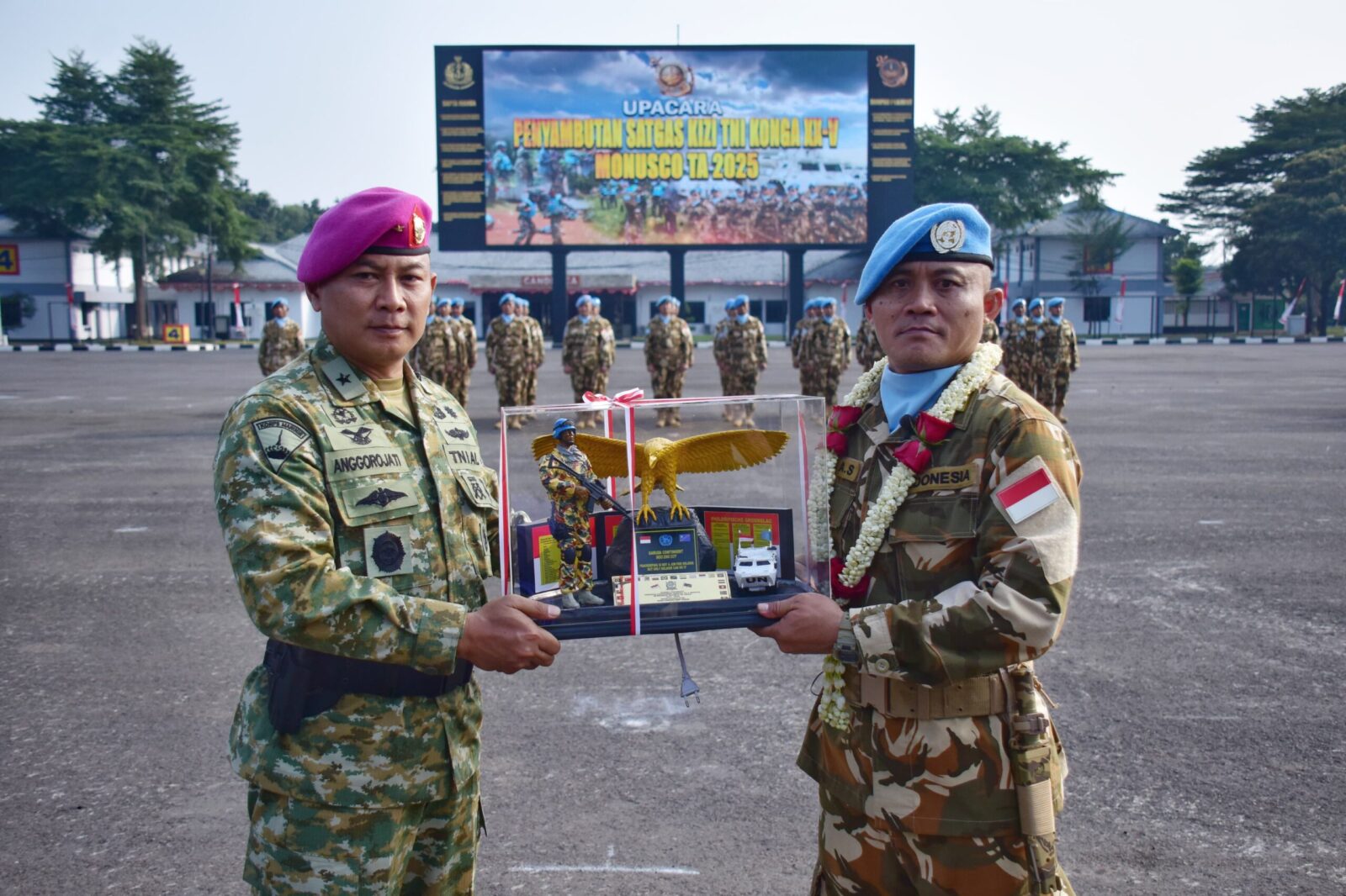 ASOPS PANGKORMAR PIMPIN PENYAMBUTAN SATGAS KIZI TNI KONGA XX-V MONUSCO TA. 2026
