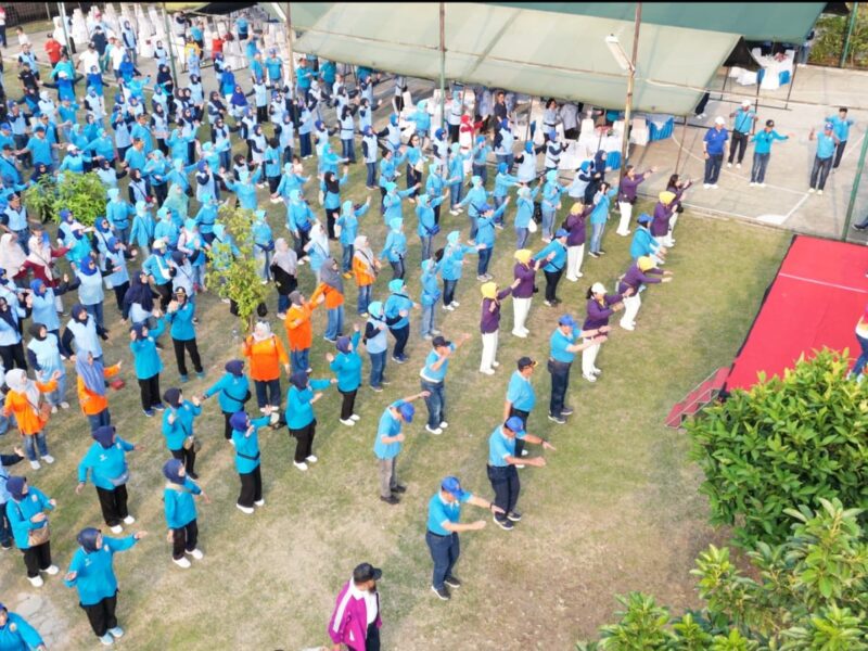 Semarak HUT Ke-40, PPAL Gelar Olahraga Bersama Rayon Depok Pererat Silaturahmi dan Kebersamaan