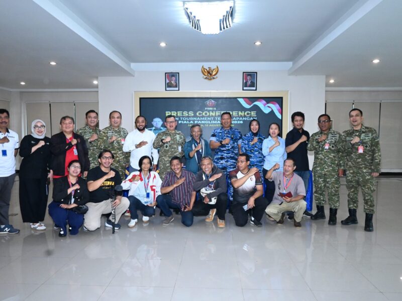 Pangkodau I: Turnamen Tenis Piala Panglima TNI 2026,Targetkan 500 Atlet dan Sediakan Total Hadiah Rp500 Juta