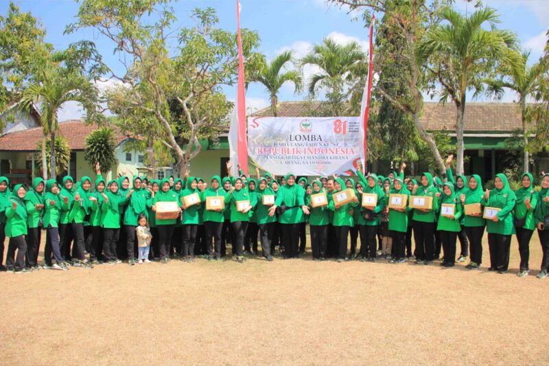 Persit Kodim 0806/Trenggalek Semarakkan HUT RI Ke-81 dengan Lomba Seru
