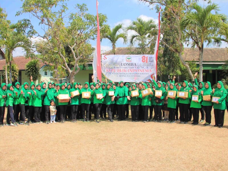 Persit Kodim 0806/Trenggalek Semarakkan HUT RI Ke-81 dengan Lomba Seru