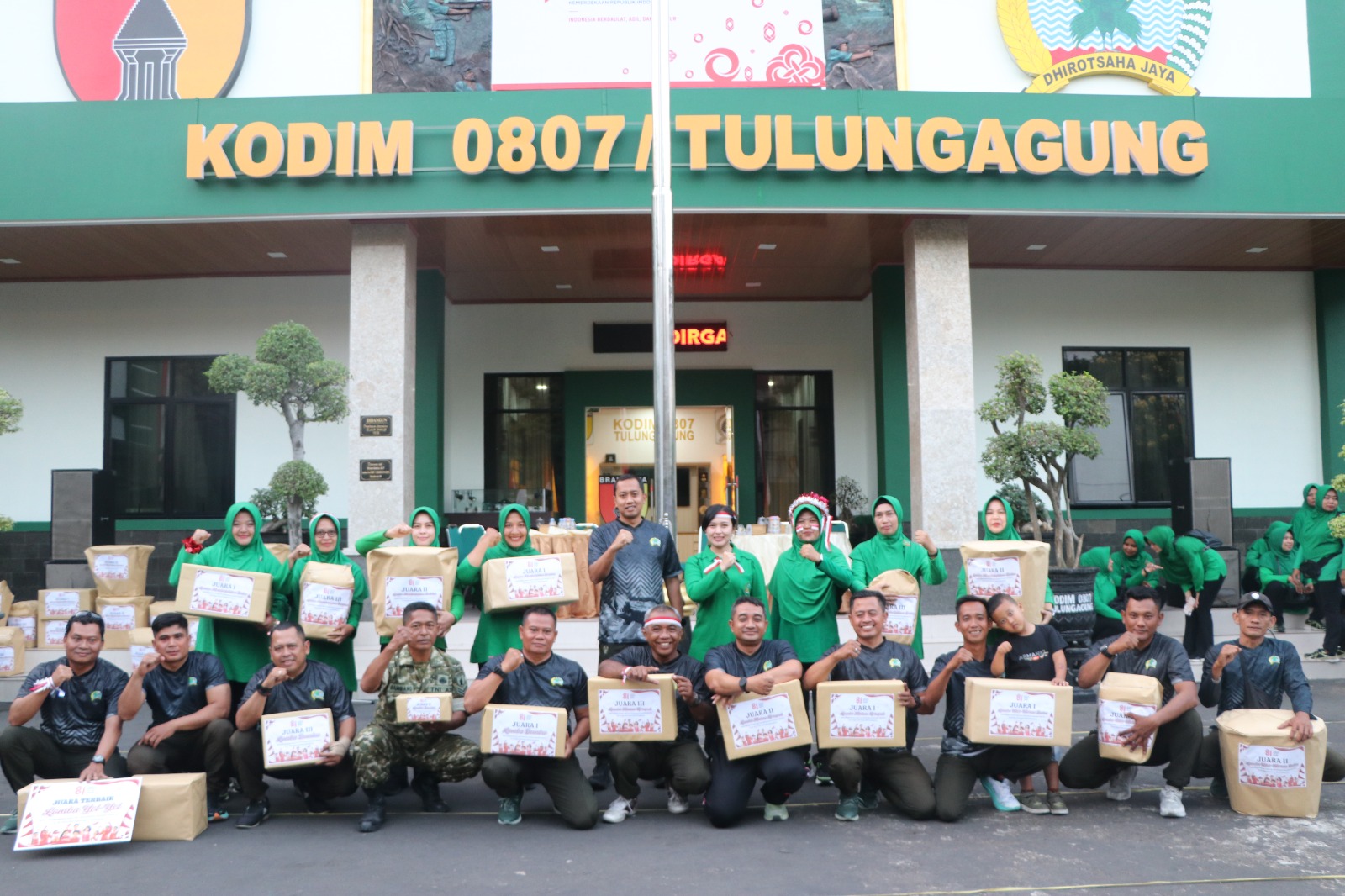 Semarak Kemerdekaan RI Ke-81, Dandim Tulungagung Ajak Anggota Perkuat Kebersamaan Lewat Lomba Agustusan