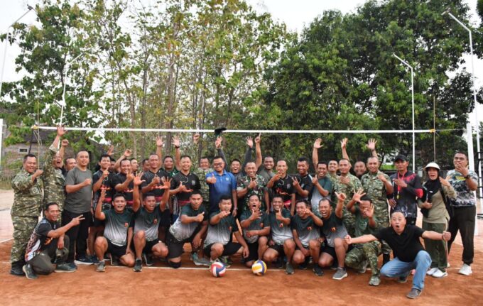 Meriahkan HUT Ke 81 Kemerdekaan RI, Kodim Ponorogo Gelar Turnamen Bola Voli Antar Koramil
