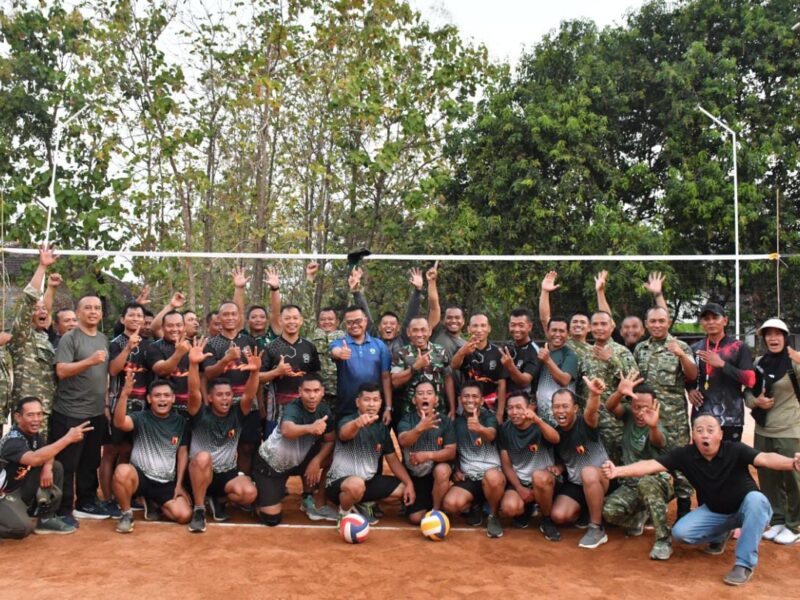 Meriahkan HUT Ke 81 Kemerdekaan RI, Kodim Ponorogo Gelar Turnamen Bola Voli Antar Koramil
