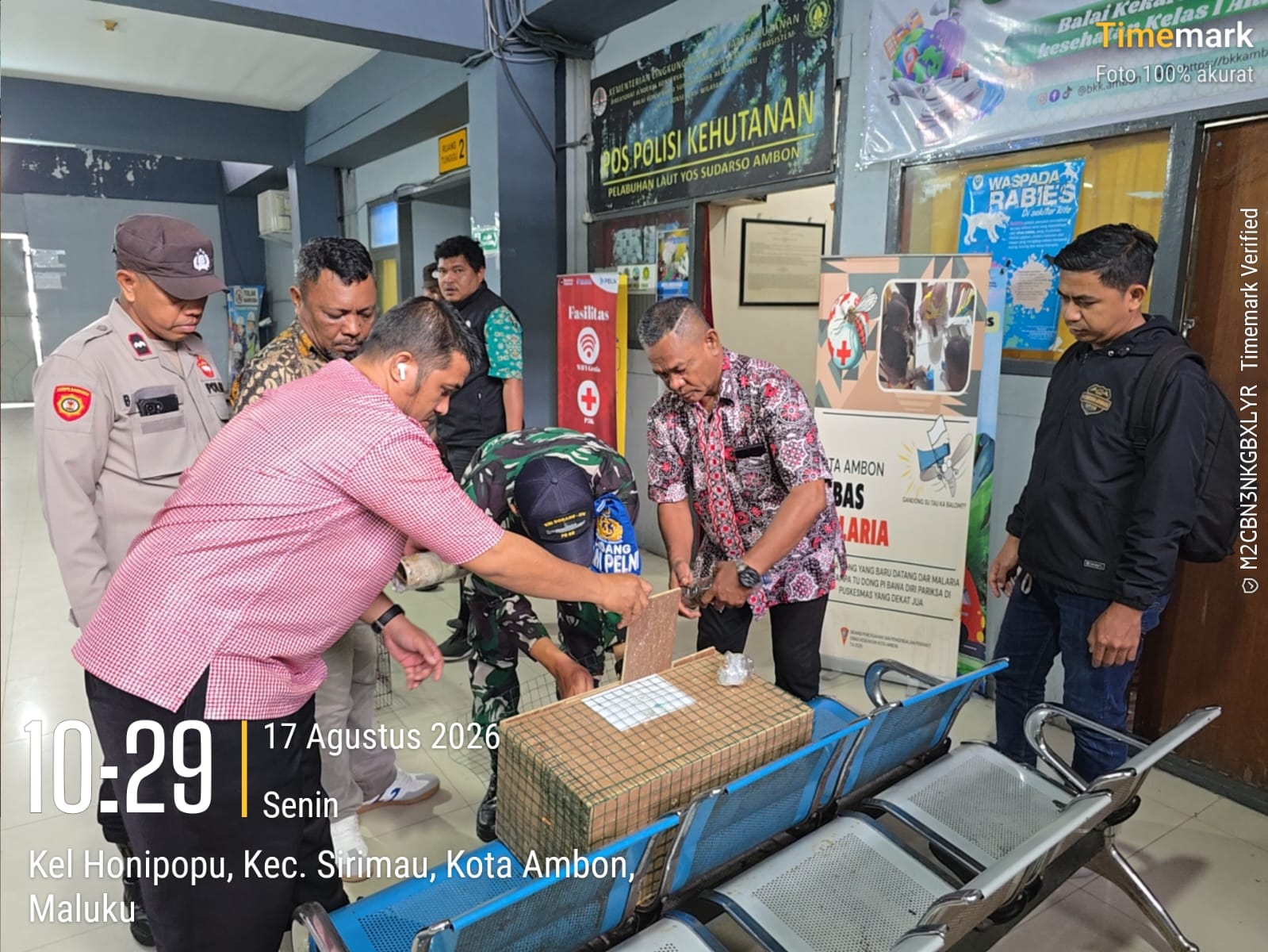 TIM GABUNGAN TNI AL GAGALKAN UPAYA PENYELUNDUPAN SATWA DILINDUNGI DI PELABUHAN YOS SUDARSO AMBON