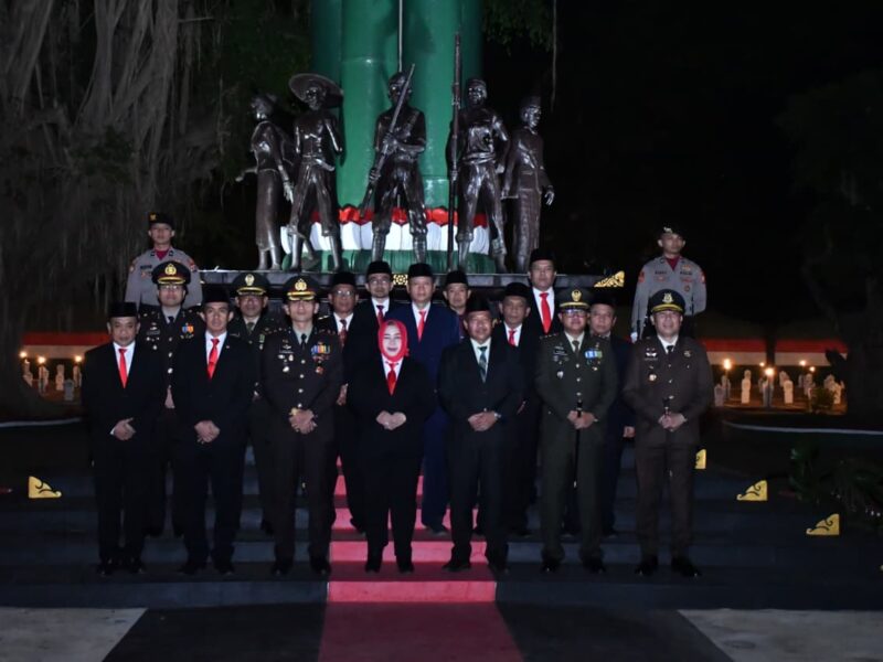Dandim Ponorogo Hadiri Tasyakuran, Ziarah Nasional & Renungan Suci, serta Penyerahan Remisi Tahanan Dalam Rangka HUT Ke-81 Kemerdekaan RI