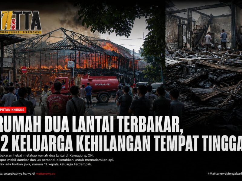 Empat Mobil Damkar Berjibaku Padamkan Api, Rumah 12 Keluarga di Kayuagung Terbakar – Detiktoday.com