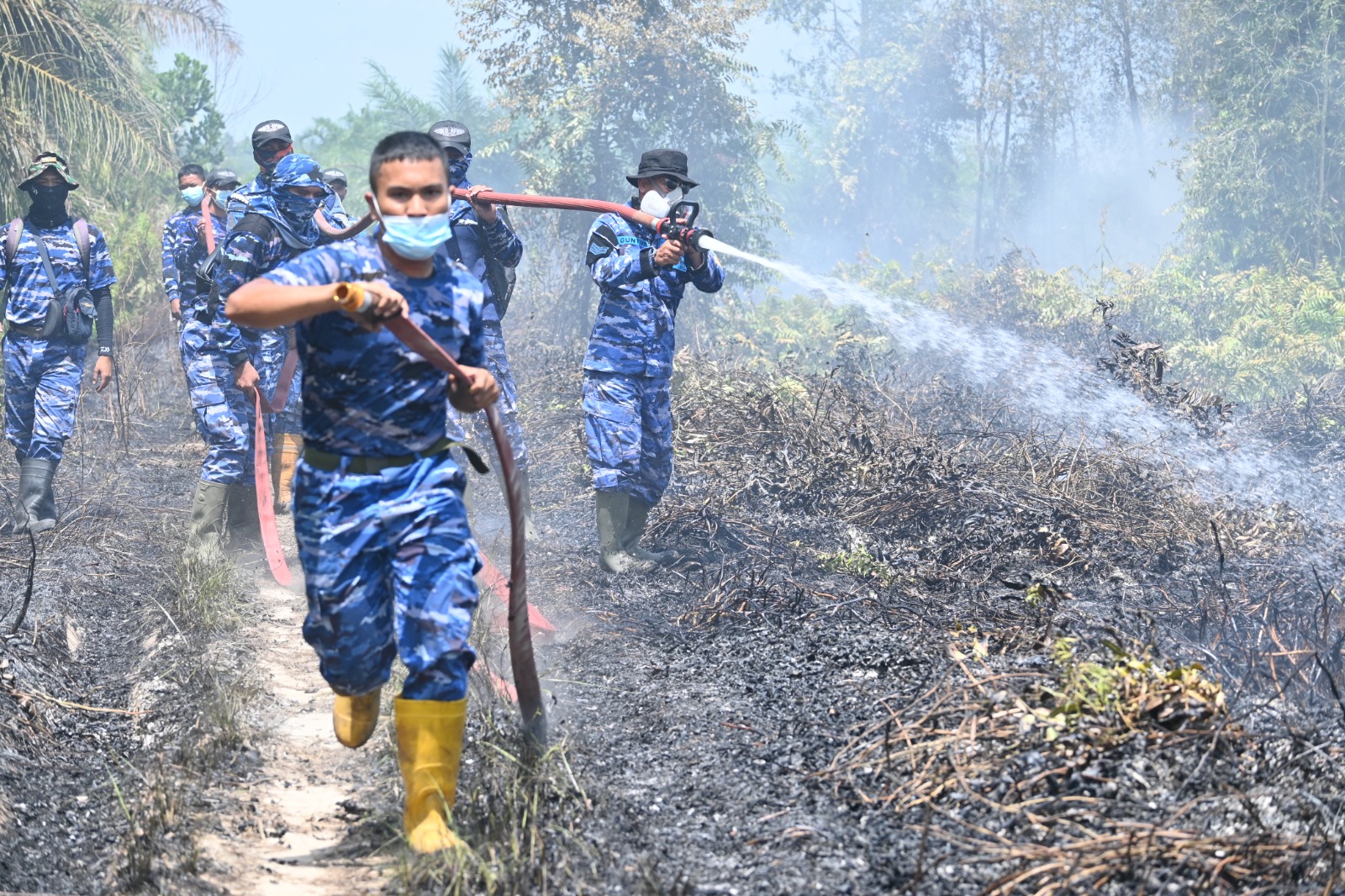 Lima Jam Berjibaku, Jajaran Kodau I, Lanud Iskandar Atasi Karhutla