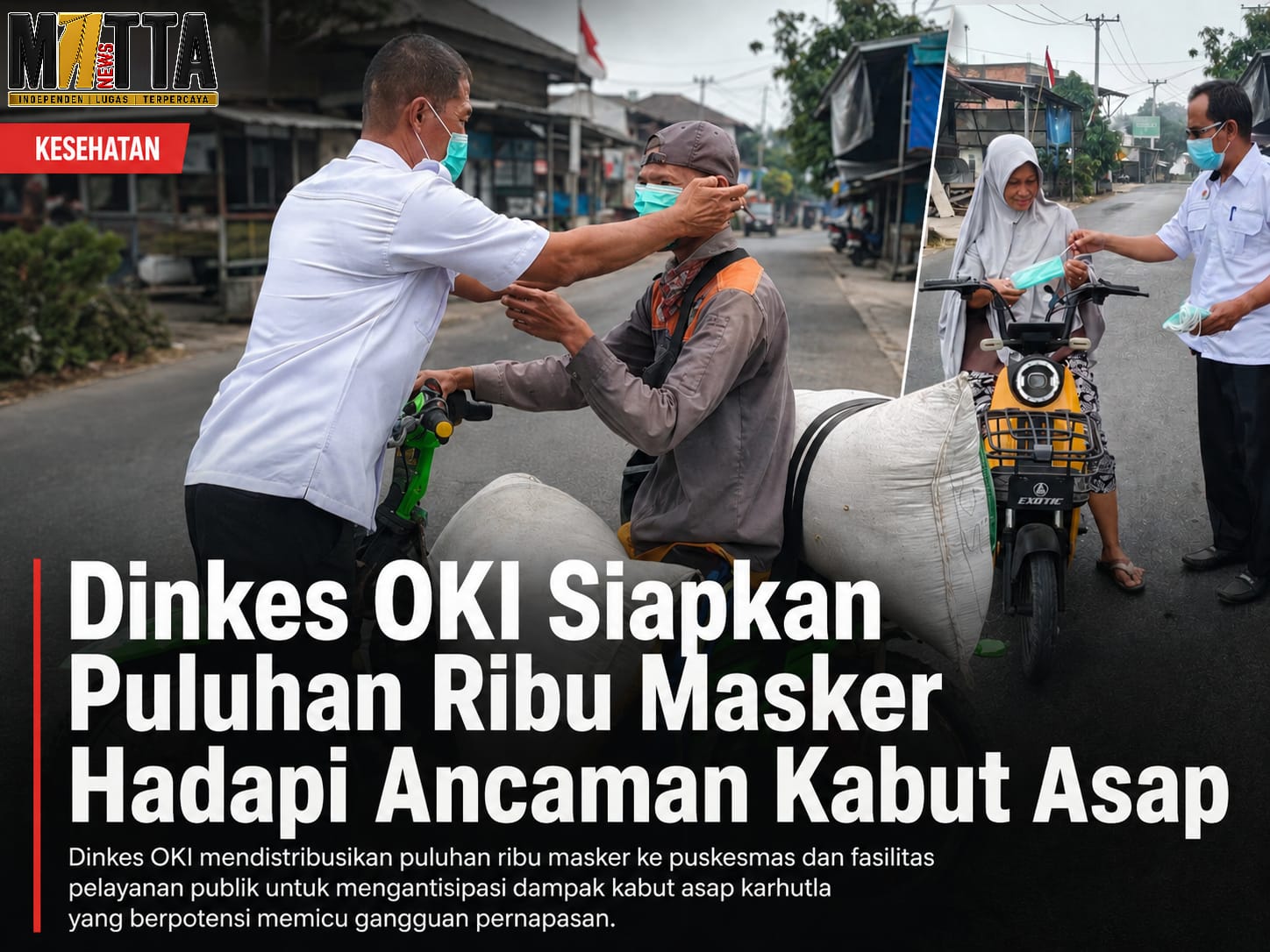 Dinkes OKI Siapkan Puluhan Ribu Masker Hadapi Ancaman Kabut Asap – Detiktoday.com