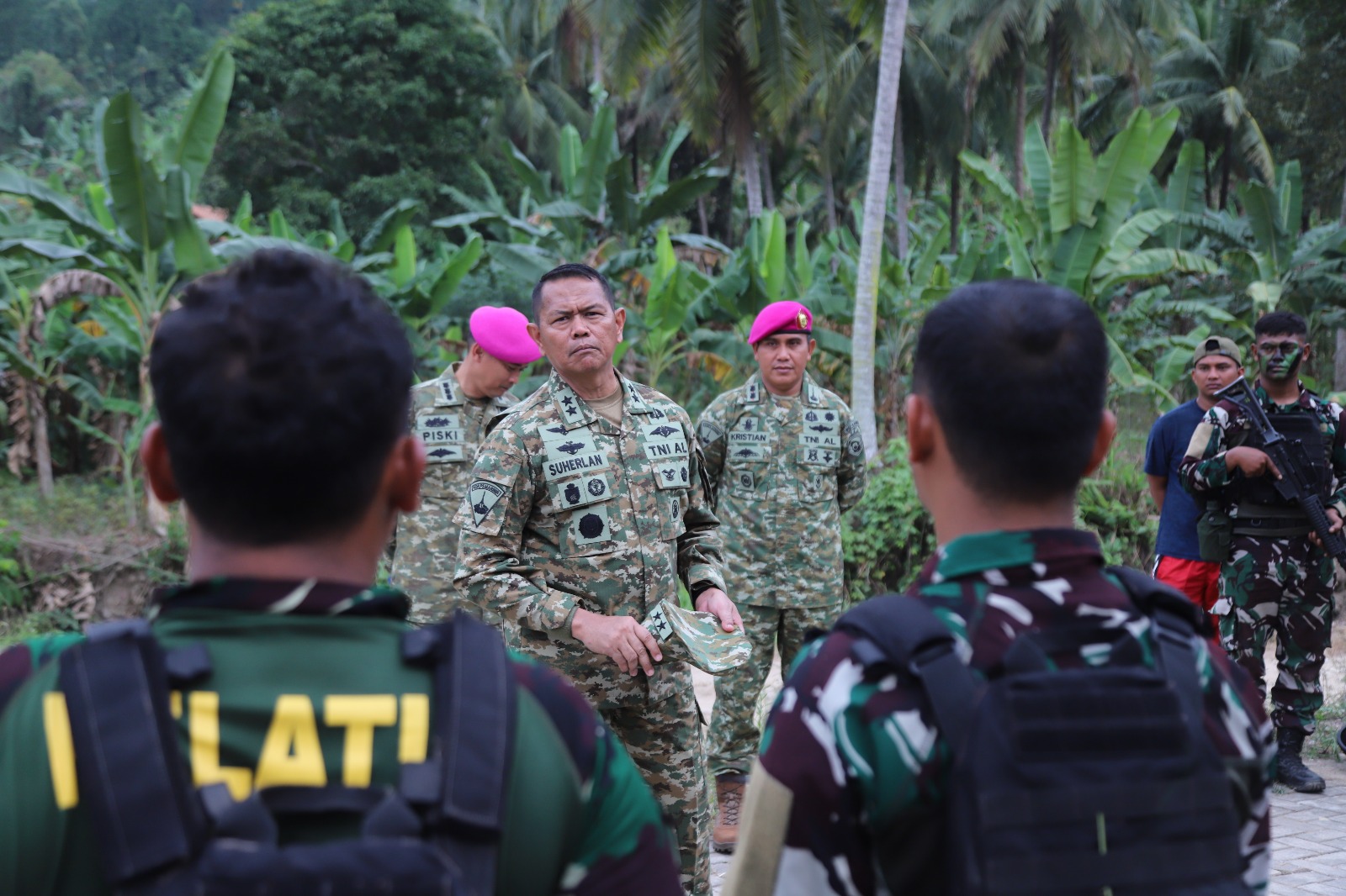 KASKORMAR TINJAU LATIHAN MARINIR INDONESIA - US MARINES, CEK KESIAPAN SUPER GARUDA SHIELD