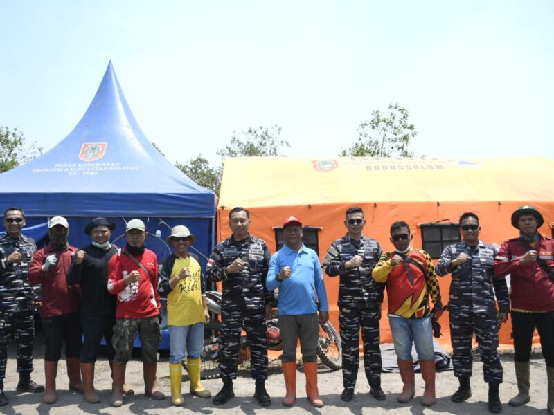 Dankodaeral XIII Tinjau Langsung Lokasi Karhutla di Kabupaten Banjar