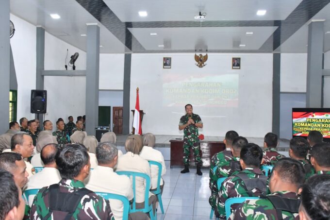 Jamdan, Dandim Ponorogo Ajak Anggota Terus Bekerja Maksimal dan Penuh Rasa Syukur