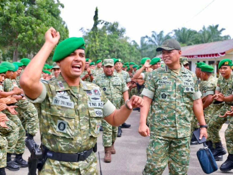 Wapang TNI Tinjau Kesiapan Yonif TP di Sumatera Utara