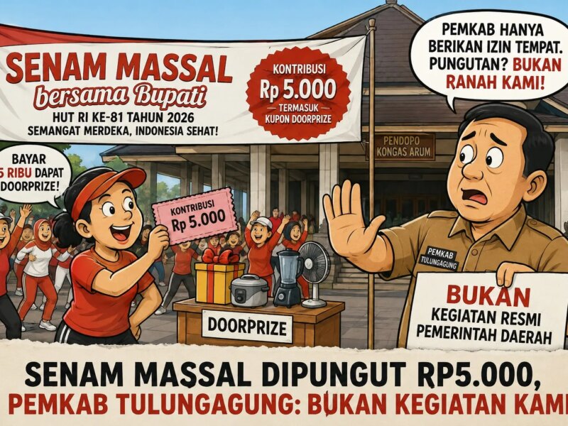 Senam Massal di Pendopo Tulungagung Dipungut Rp5.000, Pemkab Tegaskan Bukan Kegiatan Pemerintah – Detiktoday.com