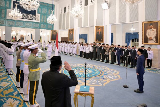 Panglima TNI Hadiri Pengukuhan Paskibraka Tingkat Pusat Tahun 2026