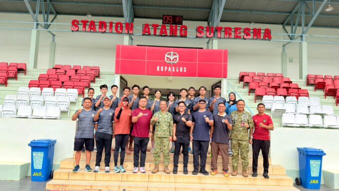 Letjen TNI Richard Tampubolon Tinjau Atlet Pelatnas Taekwondo Indonesia di Markas Kopassus