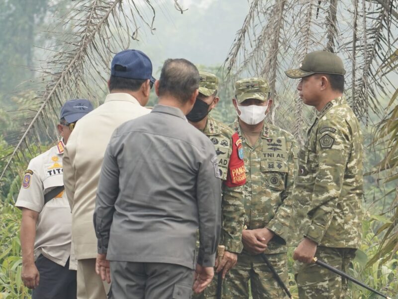 Panglima TNI Dampingi Presiden RI Tinjau Penanganan Karhutla di Kalimantan Barat