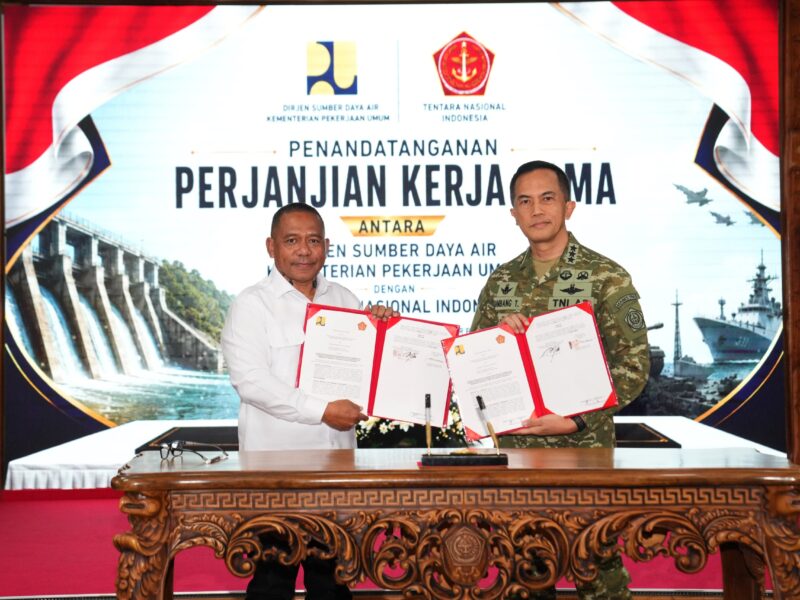 TNI-Kementerian PU Perkuat Sinergi Pengelolaan Sumber Daya Air